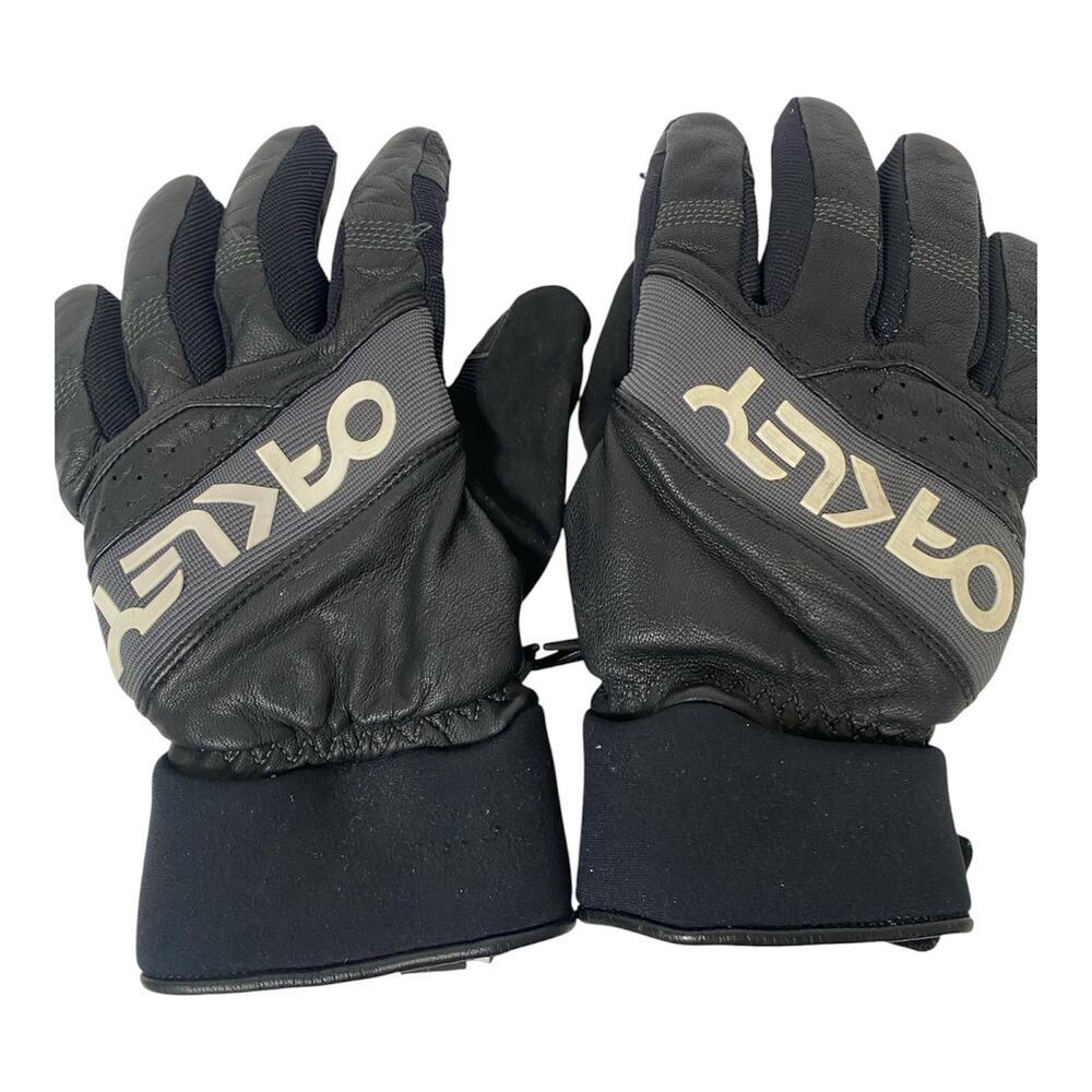Mens Oakley Factory Winter Gloves 2.0 Black Leather Size L